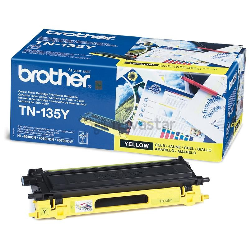 Тонер Brother TN-135Y (желтый)