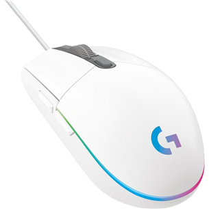 Pelė Logitech G102 LightSync, Balta