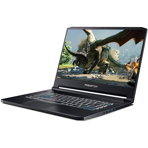 Nešiojamas kompiuteris Acer Predator Triton PT515-52/Intel Core i7/nVidia GeForce RTX 2070 8 GB/SSD 1TB/RAM16GB(Keista baterija)