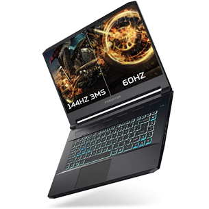 Nešiojamas kompiuteris Acer Predator Triton PT515-52/Intel Core i7/nVidia GeForce RTX 2070 8 GB/SSD 1TB/RAM16GB(Keista baterija)