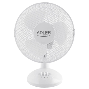 Adler, 45 Вт, белый - Настольный вентилятор