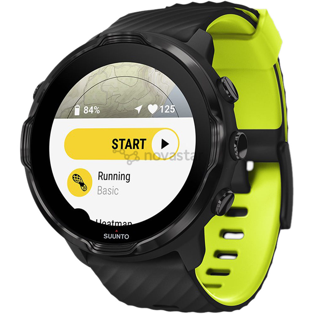 Išmanusis laikrodis Suunto 7, Black/Lime