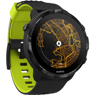 Išmanusis laikrodis Suunto 7, Black/Lime