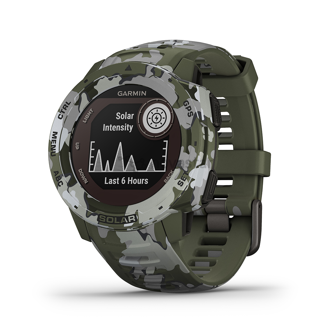 Išmanusis laikrodis Garmin Instinct Solar GPS, Lichen Camo