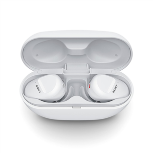 Ausinės Sony WFSP800NW.CE7, Belaidės, Baltos