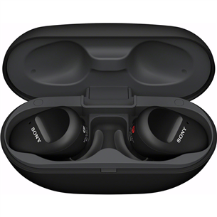 Ausinės Sony WFSP800NB.CE7, Belaidės, Juodos