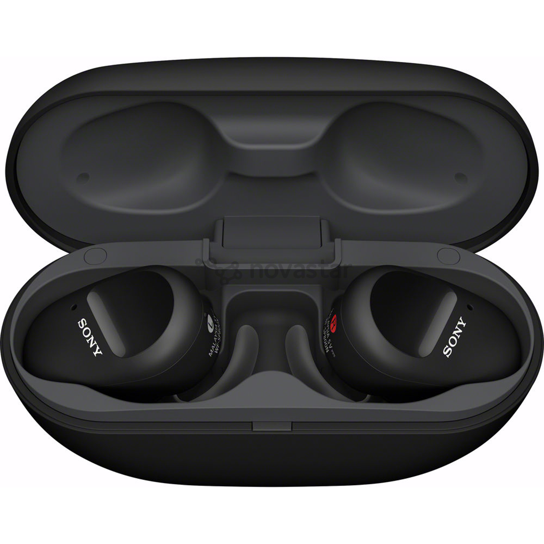 Ausinės Sony WFSP800NB.CE7, Belaidės, Juodos