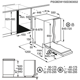 Įmontuojama indaplovė Electrolux EEA22100L