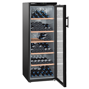 Liebherr Vinothek, 200 bottles, height 165 cm, black - Wine Cooler WKB4212-21