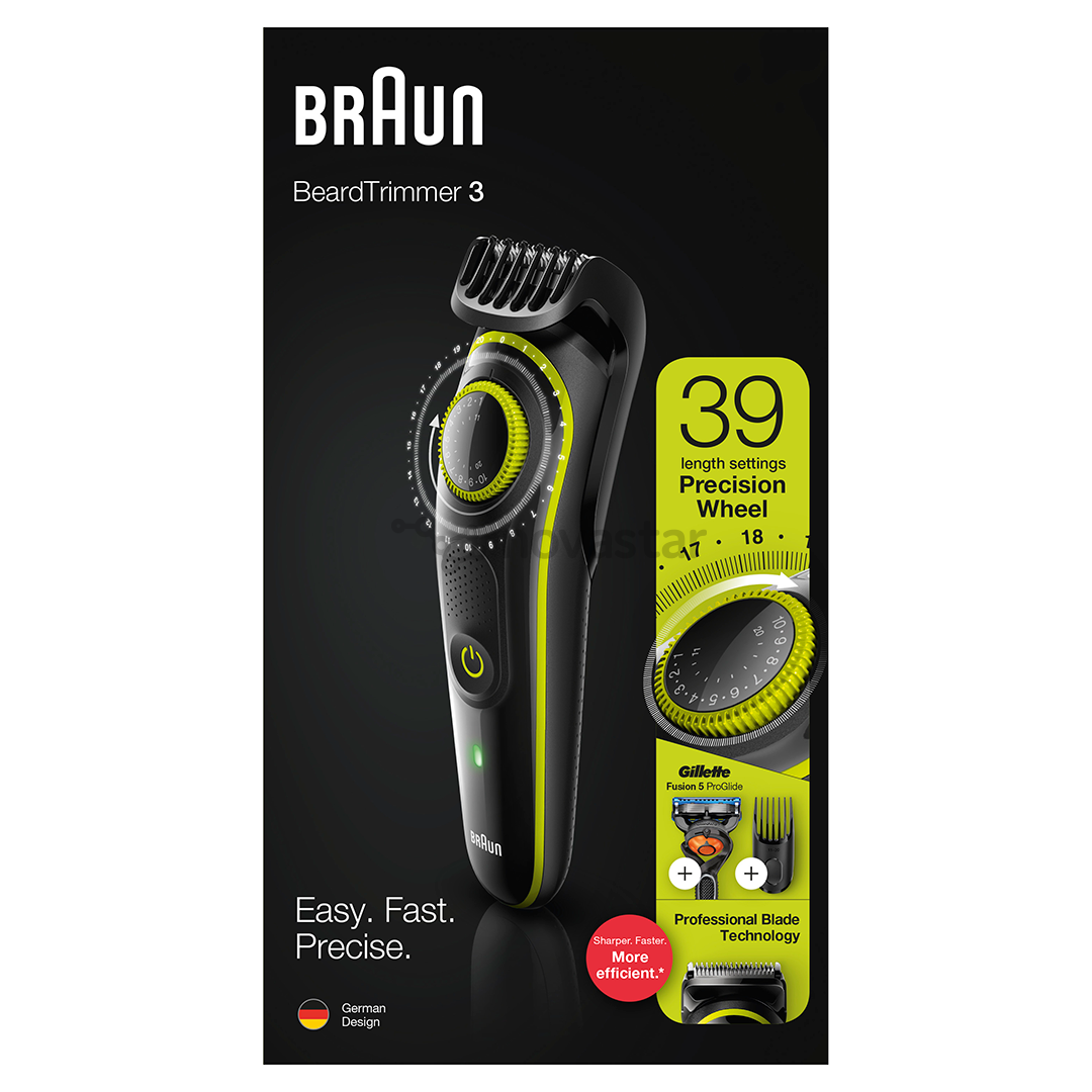 Barzdos kirpimo mašinėlė Braun BT3241
