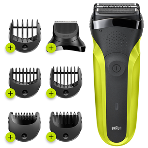 Braun Series 3, black/green - Shaver 300BTGREEN