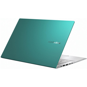 Nešiojamas kompiuteris ASUS VivoBook S15 M533IA/AMD Ryzen 5 4500U/AMD Radeon Graphics/SSD 512GB/RAM 8GB/W10H/Nordic/Green