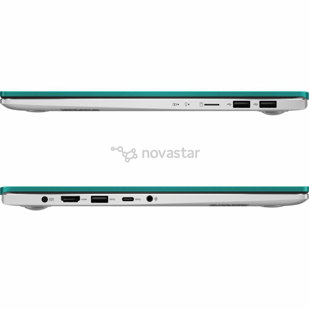 Nešiojamas kompiuteris ASUS VivoBook S15 M533IA/AMD Ryzen 5 4500U/AMD Radeon Graphics/SSD 512GB/RAM 8GB/W10H/Nordic/Green