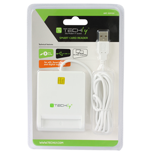 ID kortelių skaitytuvas Techly Compact, USB 2.0