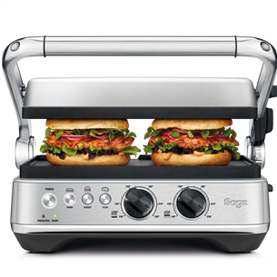 Sage the BBQ & Press™ + vaflių plokštelės, juoda/nerūdijančio plieno - Elektrinio grilio rinkinys