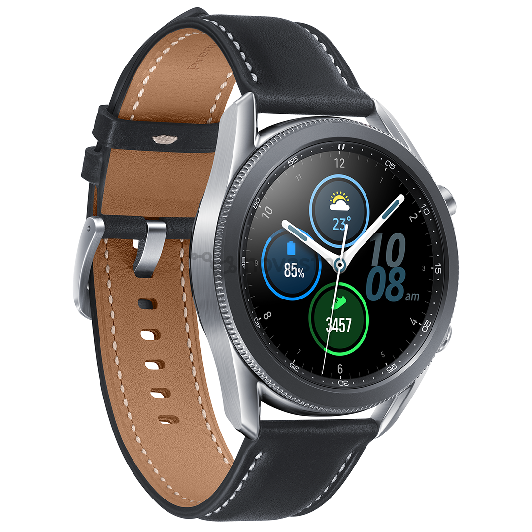 Išmanusis laikrodis Samsung Galaxy Watch 3 LTE, Mystic Silver, 45mm