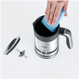 Severin, inox/black - Milk Frother