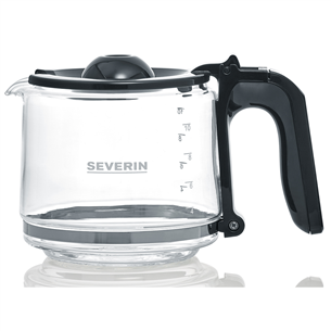 Severin TypeSwitch Timer, water tank 1.4 L, black/inox - Coffee Maker