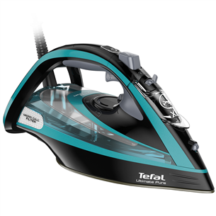 Tefal Ultimate Pure, 3200 Вт, зеленый/черный - Паровой утюг FV9844E0