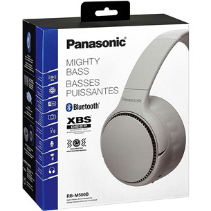 Ausinės Panasonic RB-M500BE-C, belaidės, Kreminės