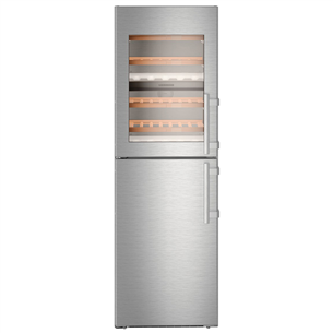 Liebherr, ice maker, 48 bottles, height 185 cm, inox - Wine cooler with freezer SWTNES4285-21