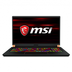 Nešiojamas kompiuteris MSI GS75 Stealth 10SF/Intel Core i7-10875H/NVIDIA GeForce RTX 2070 Super Max-Q 8GB/SSD 1TB/RAM 16GB/ENG
