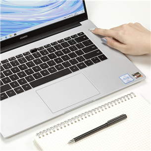Nešiojamas kompiuteris Huawei MateBook D 15/AMD Ryzen 5 3500U/AMD Radeon Vega 8/SSD 256GB/RAM 16GB/W10H/Nordic