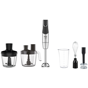 Tefal Infiny Force Pro, 1200 W, black/inox - Hand blender