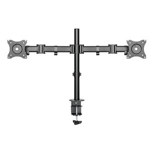 Deltaco Dual, 13''-27'', 8 kg, 2 monitors, black - Monitor Desk Mount ARM-0300