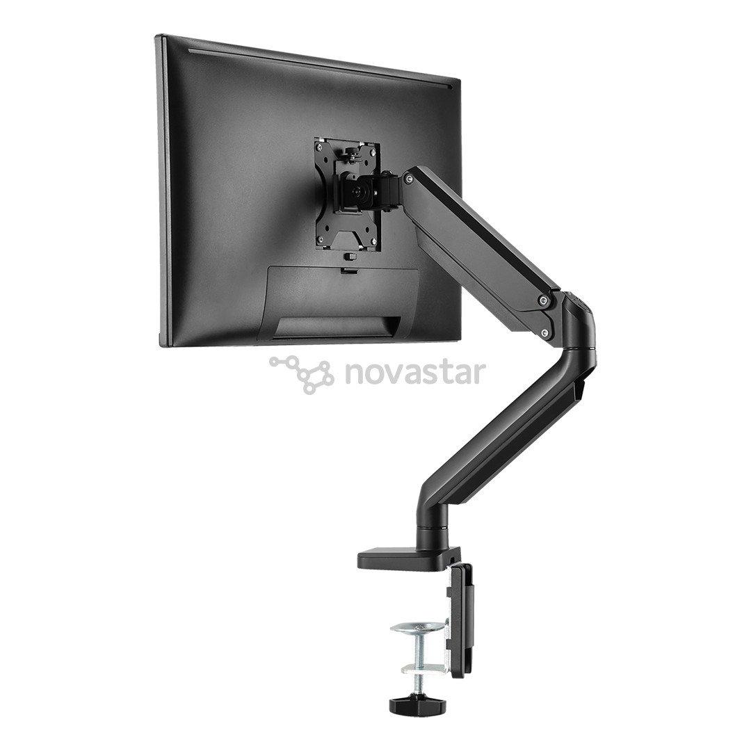 Deltaco Single Gas Spring, 17"-32", 8 кг, 1 монитор, черный - Настольное крепление для монитора