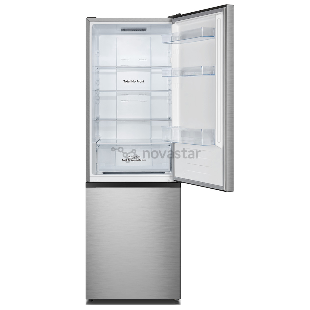 Hisense, Total No Frost, aukštis 178.5 cm, 292 L, nerūdijančio plieno - Šaldytuvas