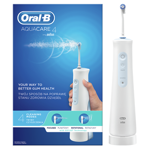 Braun Oral-B AquaCare 4, белый/голубой - Ирригатор MDH20.016.2