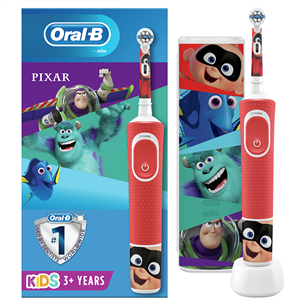 Elektrinis dantų šepetėlis Braun Oral-B PIXAR + kelioninis dėklas