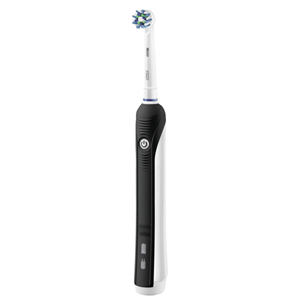 Braun PRO750 Cross Action, travel case, black/white - Electric toothbrush