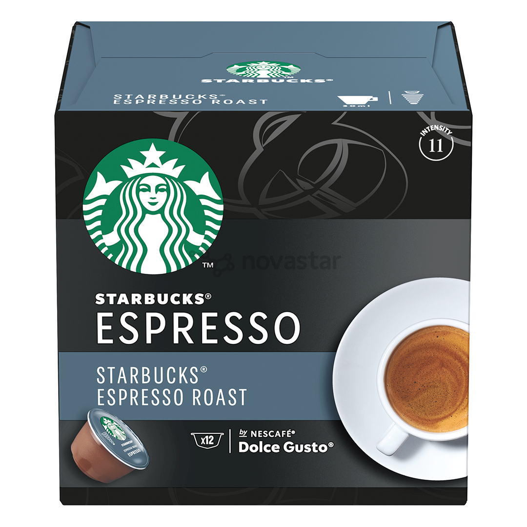 Kavos kapsulės Starbucks Nescafe Dolce Gusto Espresso Roast