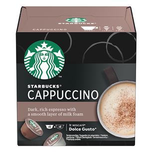 Kavos kapsulės Nescafe Dolce Gusto Starbucks Cappuccino