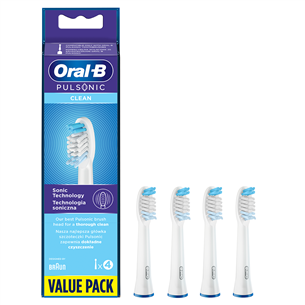 Dantų šepetėlių antgaliai Braun Oral-B Pulsonic Regular, 4vnt.