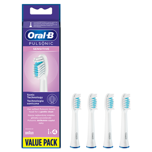 Dantų šepetėlių antgaliai Braun Oral-B Pulsonic Sensitive, 4vnt PULSONICSENSITIVE