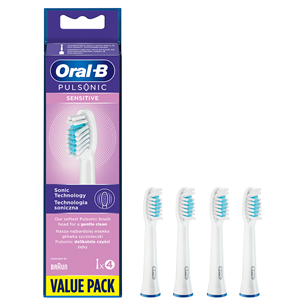 Dantų šepetėlių antgaliai Braun Oral-B Pulsonic Sensitive, 4vnt