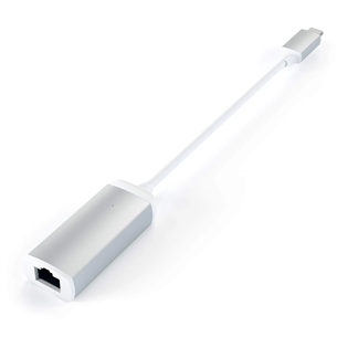 Satechi, USB C-Gigabit Ethernet, серый/белый - Адаптер