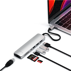 Satechi Multi-port, USB-C, grey - hub