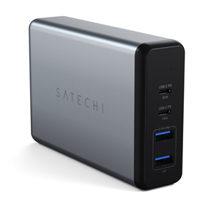 Satechi, 2x USB-C and 2x USB-A, 108 W, grey - Power adapter