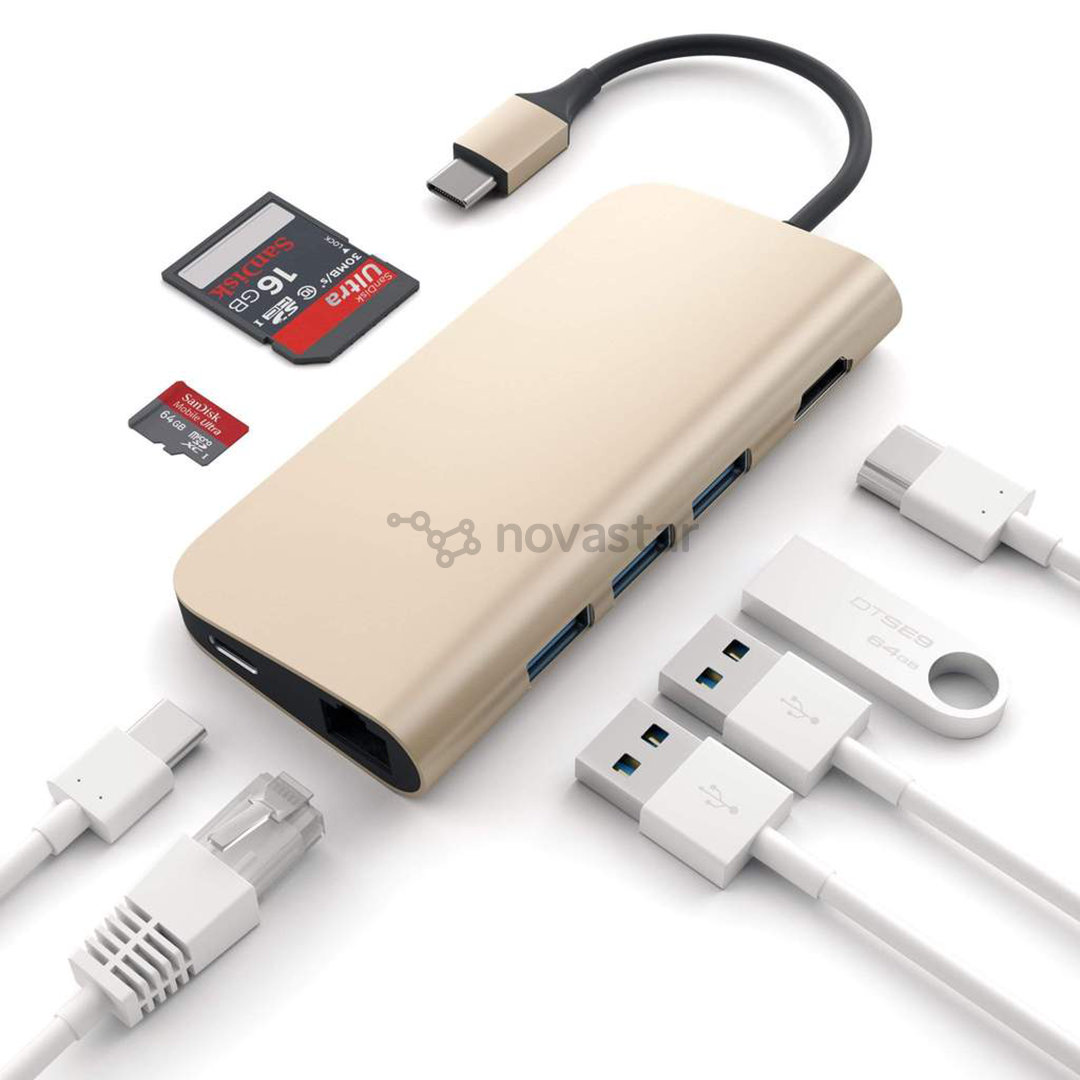 Satechi USB-C Multiport 4K Ethernet ST-TCMAG