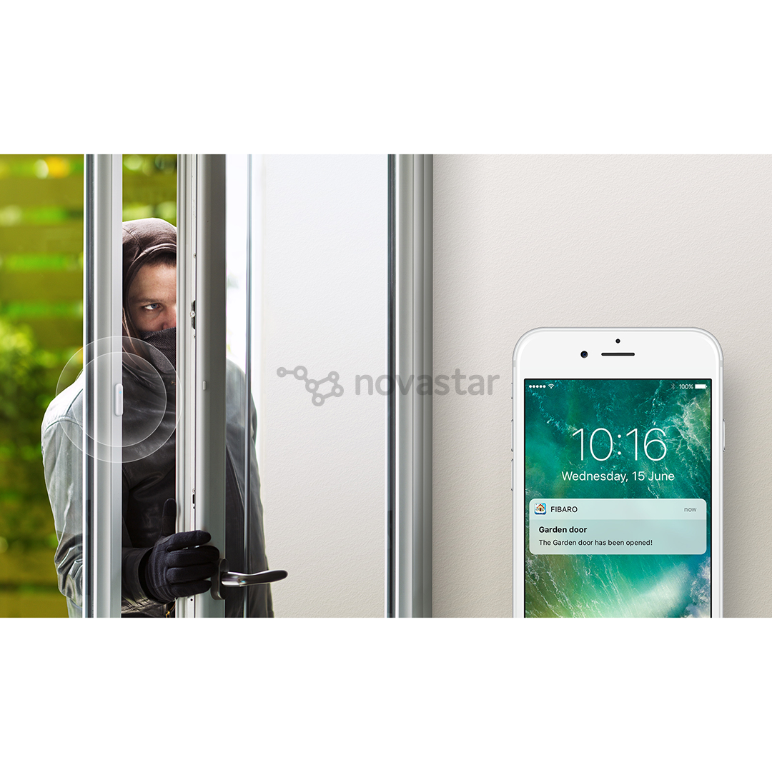 Durų/langų sensorius Fibaro, Z-Wave Plus
