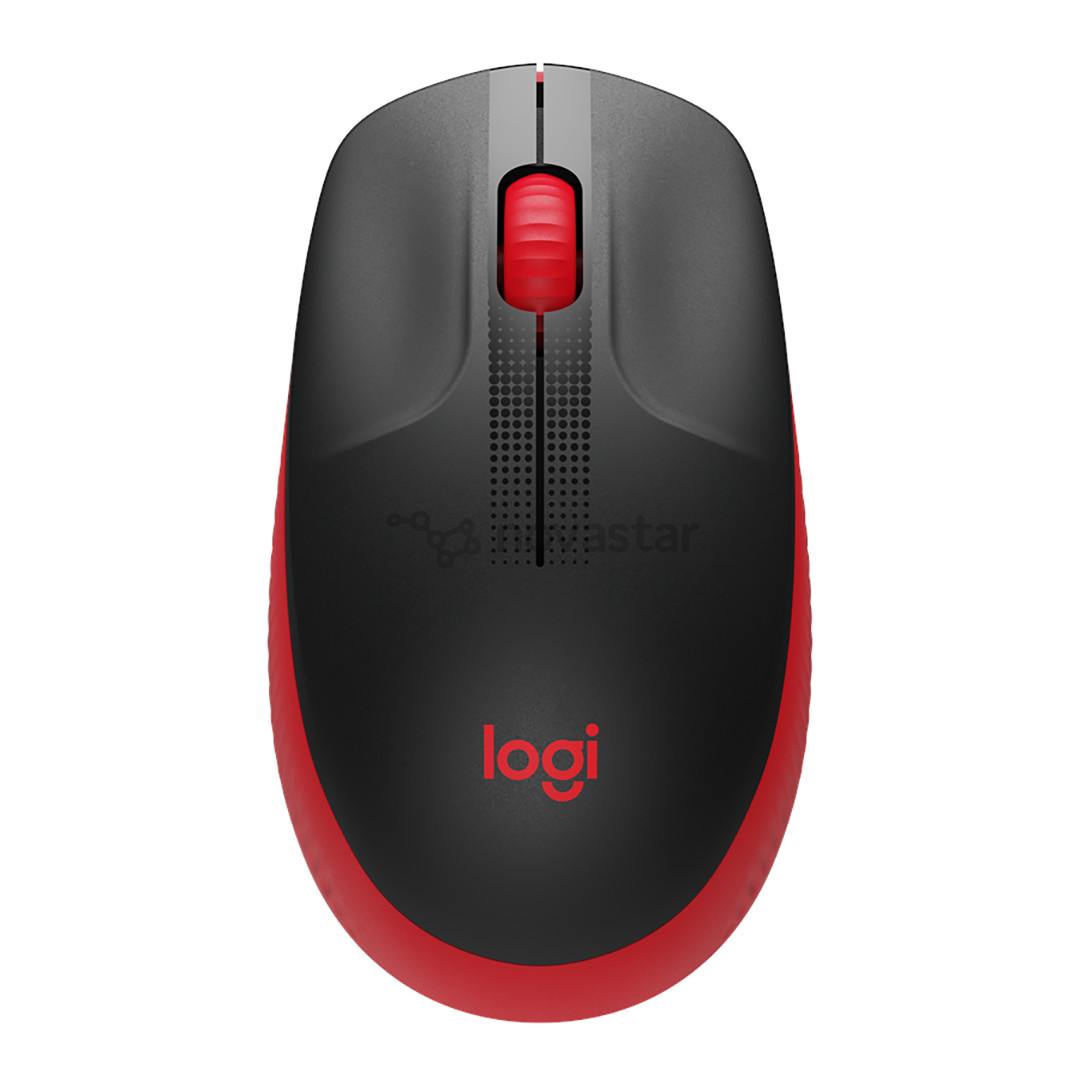 Pelė Logitech M190, Belaidė, Raudona