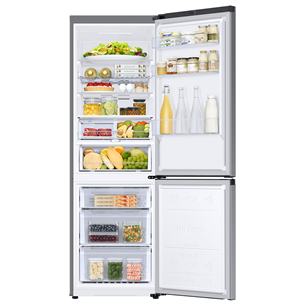 Samsung, Humidity Fresh +, NoFrost, 344 L, height 186 cm, inox - Refrigerator