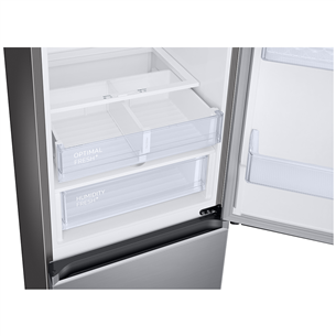 Samsung, Humidity Fresh +, NoFrost, 344 L, height 186 cm, inox - Refrigerator