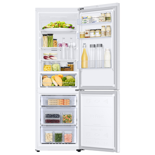 Samsung, NoFrost, 344 L, height 186 cm, white - Refrigerator