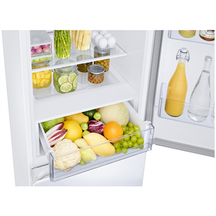 Samsung, NoFrost, 344 L, height 186 cm, white - Refrigerator