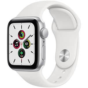 Išmanusis laikrodis Apple Watch SE, 44mm, Silver/White